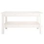 Voir la diapositive 3 : VIDAXL Table basse Blanc 80x50x40 cm Bois massif de pin