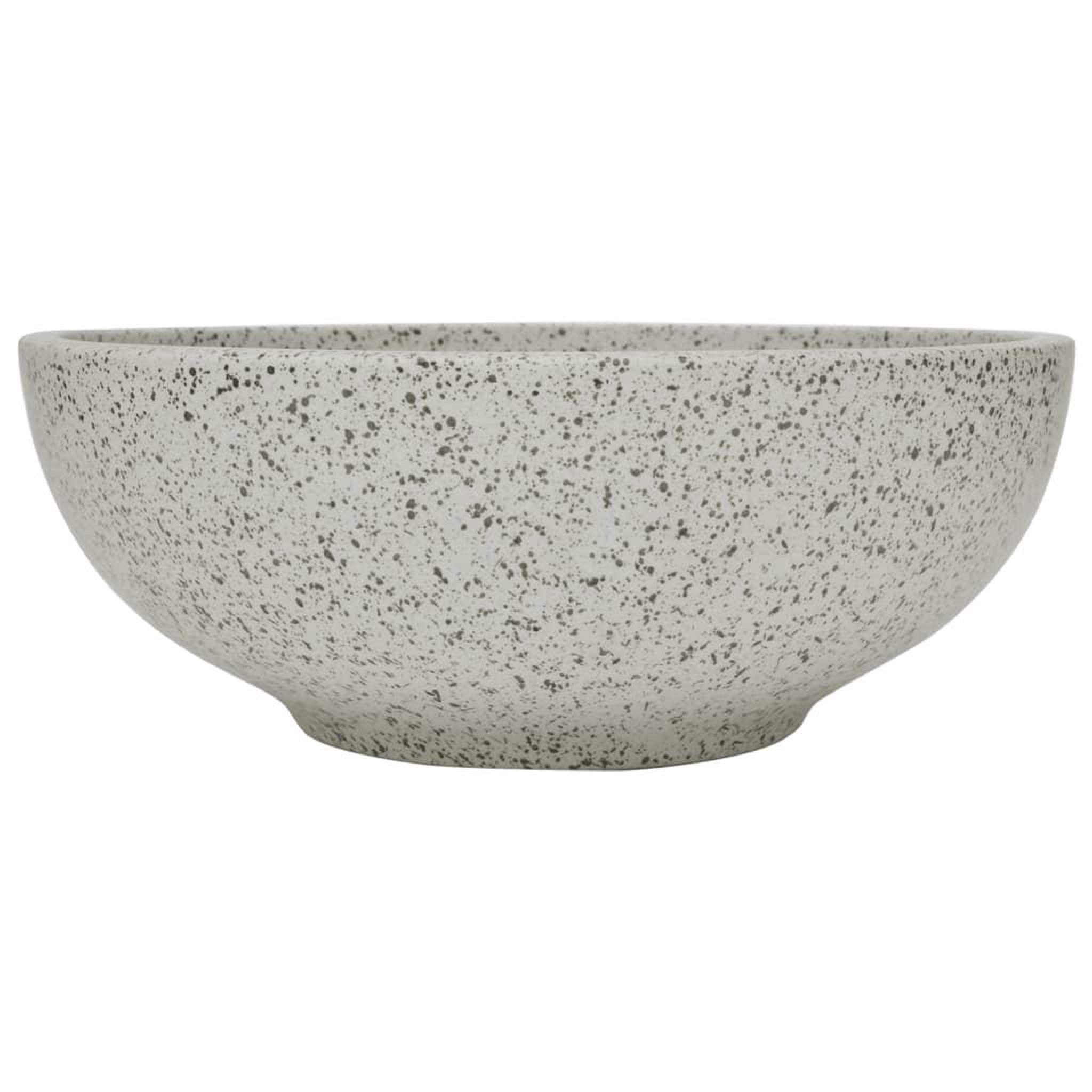 Voir la diapositive 2 : VIDAXL Vasque a poser gris rond Φ41x14 cm ceramique