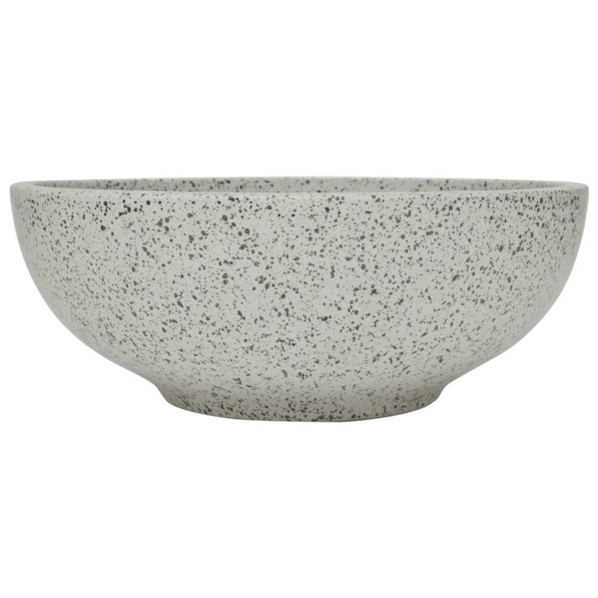 VIDAXL Vasque a poser gris rond Φ41x14 cm ceramique