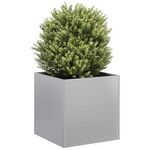 VIDAXL Jardiniere 40x40x40 cm acier galvanise