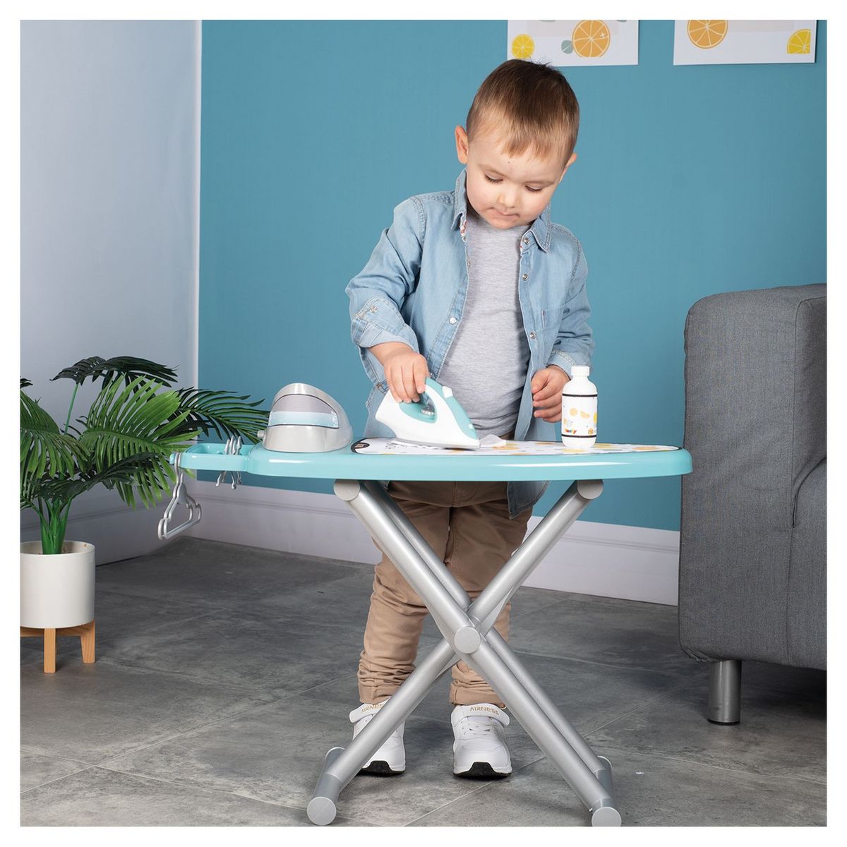 SMOBY Table à repasser + Centrale vapeur