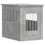 Voir la diapositive 2 : VIDAXL Meuble de cage pour chiens gris beton 55x80x68 cm