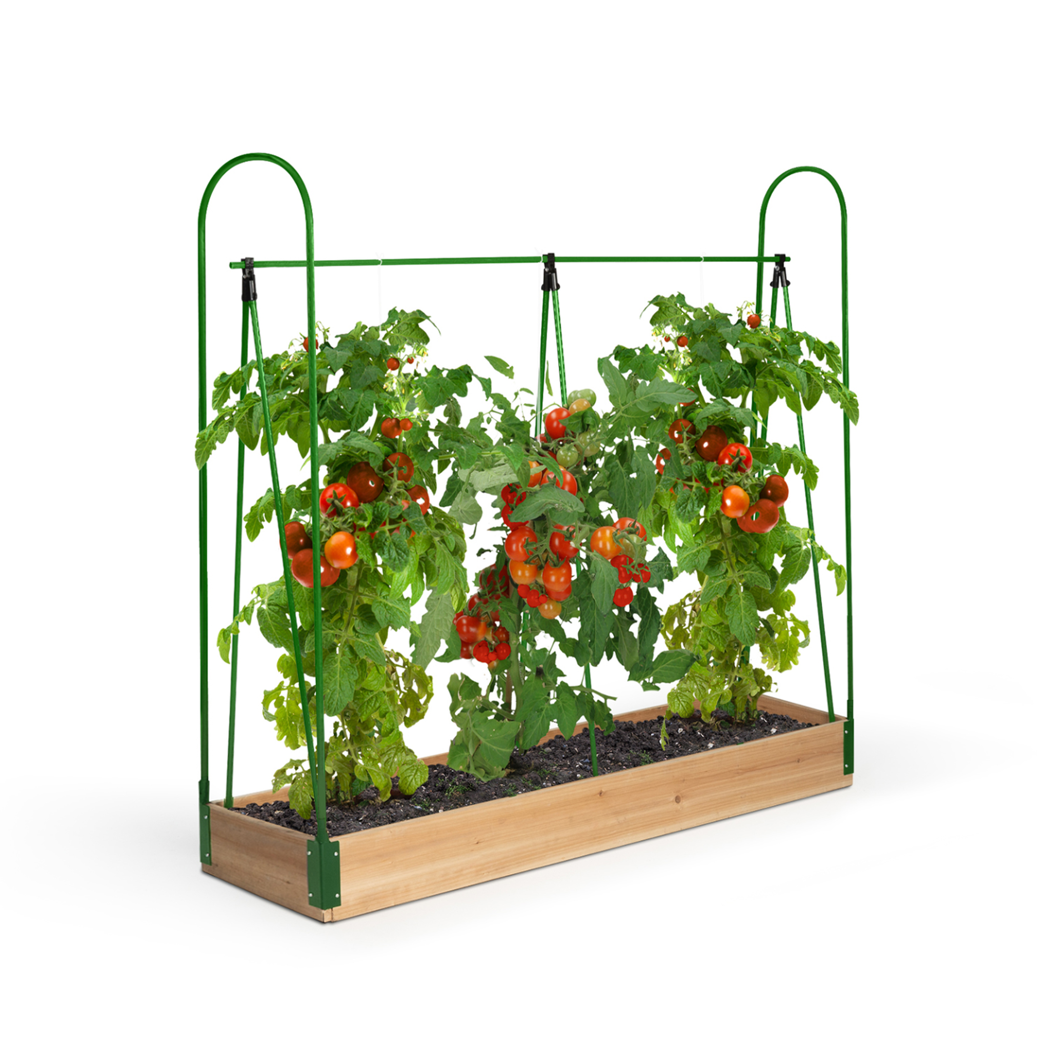 Voir la diapositive 5 : ID MARKET Serre à tomates spéciale croissance kit complet bâche + support