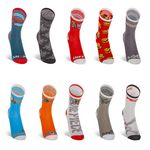 ONE PIECE Lot de 10 paires de chaussettes enfant One Piece. Coloris disponibles : Rouge