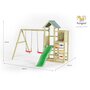 Voir la diapositive 4 : Fungoo Aire de jeux Funny 3 avec balançoire simple - Fungoo