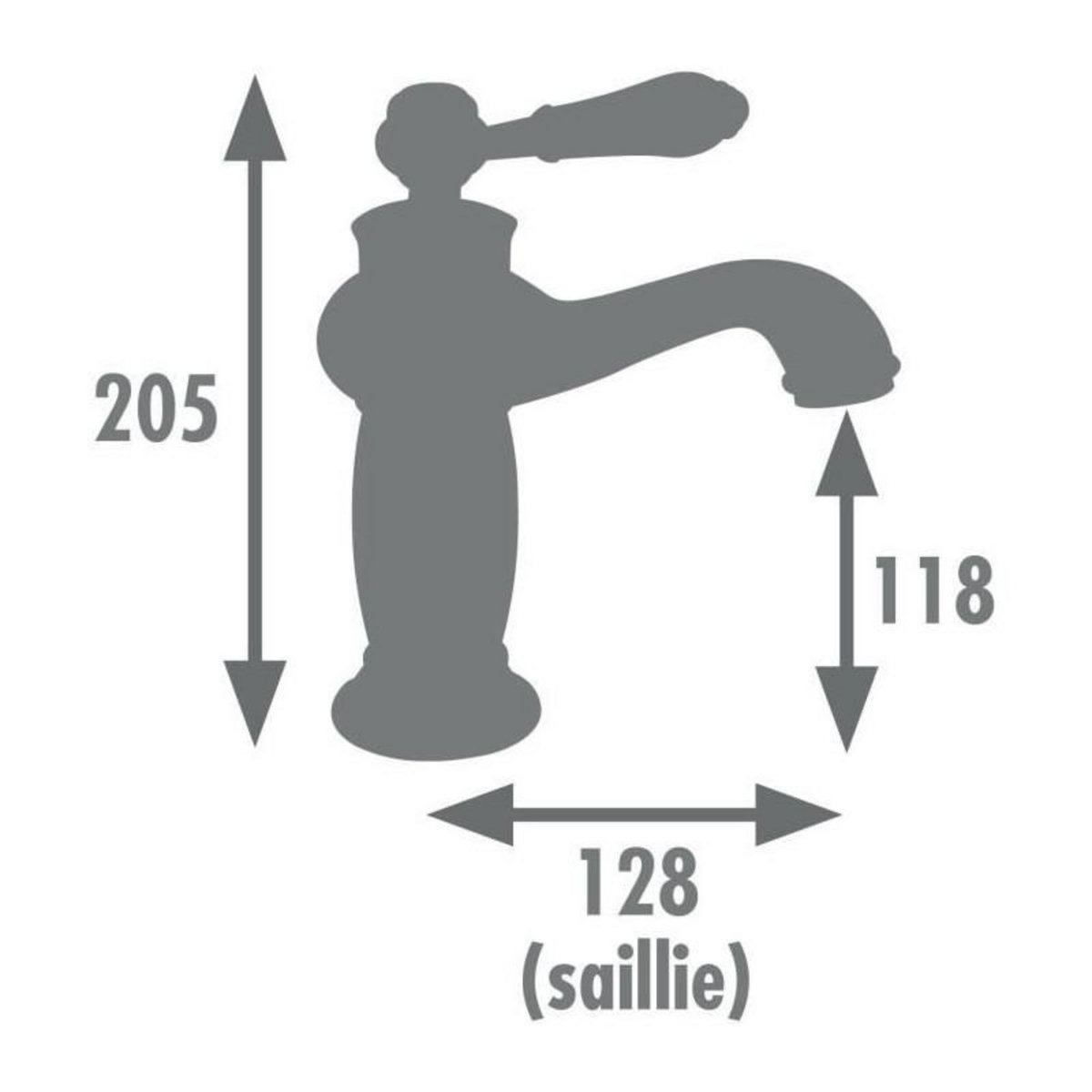 GENERIQUE Mitigeur Lavabo - EDOUARD ROUSSEAU - MARPLE - Noir