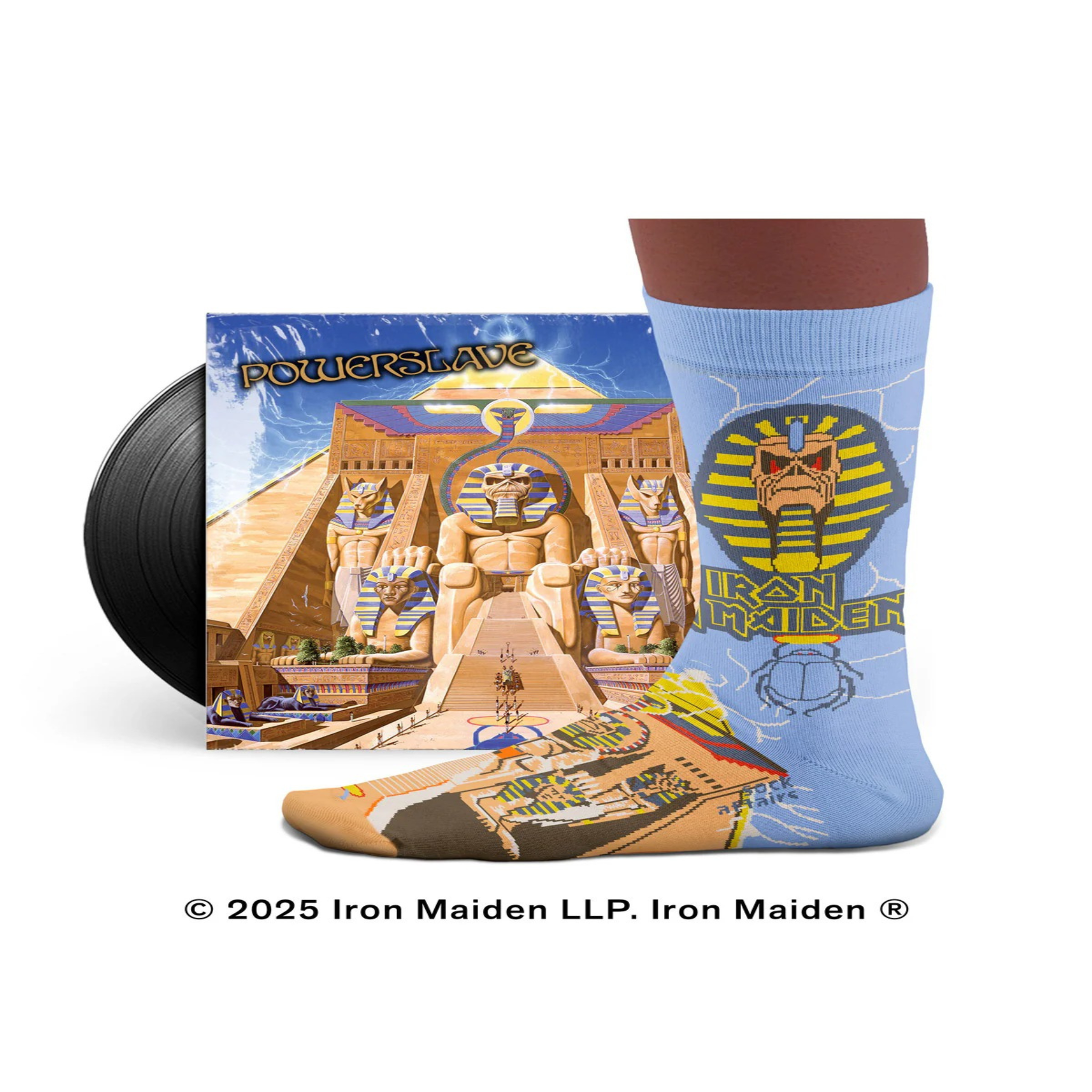 Voir la diapositive 3 : SOCK AFFAIRS Chaussettes iron maiden, powerslave