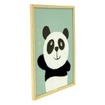 Atmosphera Kids Toile Imprimée Panda  Andy  30x40cm Multicolore