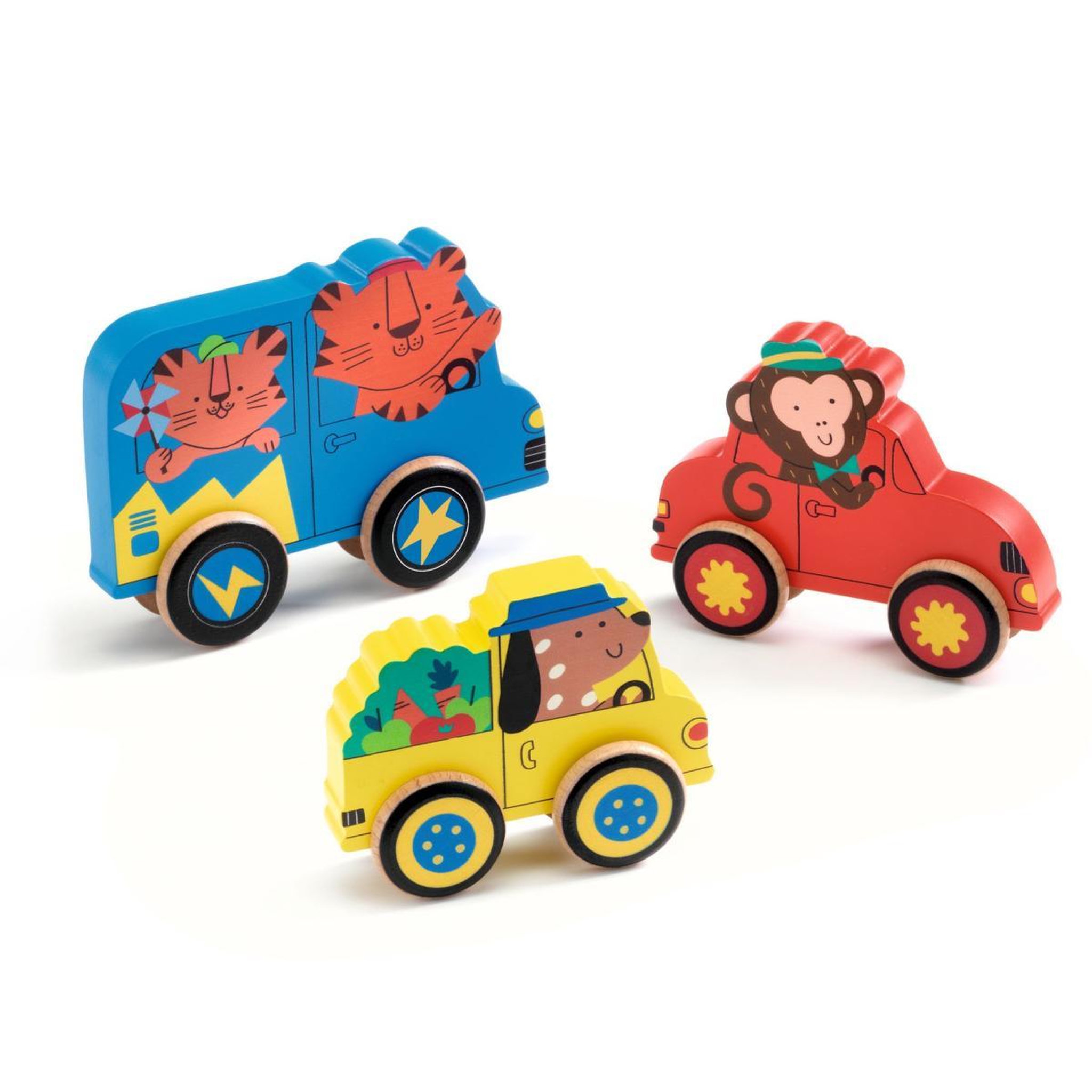 Voir la diapositive 3 : Djeco Puzz  and  Roll Color - puzzle d encastrement