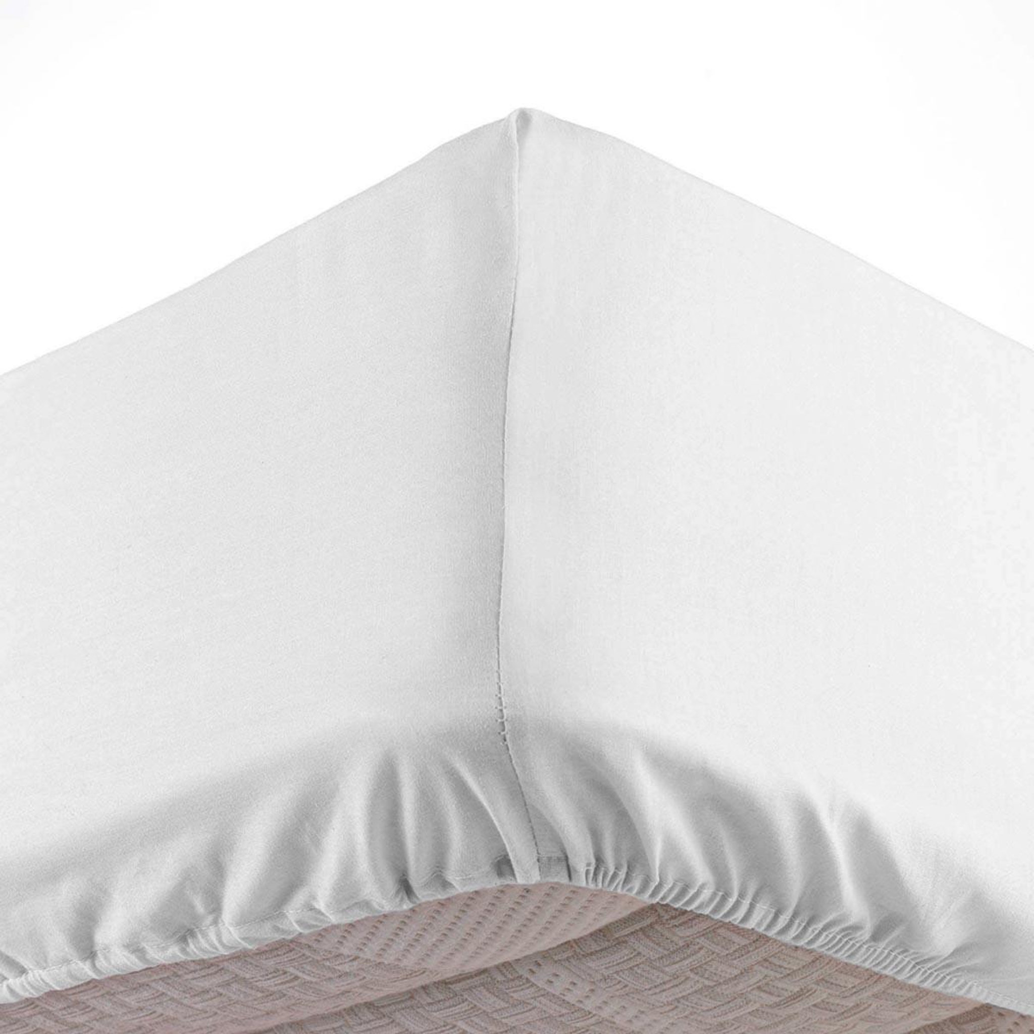 Douceur d'Intérieur Drap housse uni  linella  160x200cm blanc