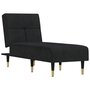 Voir la diapositive 2 : VIDAXL Chaise longue noir velours