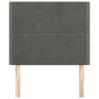 Voir la diapositive 3 : VIDAXL Tetes de lit 2 pcs Gris fonce 90x5x78/88 cm Velours
