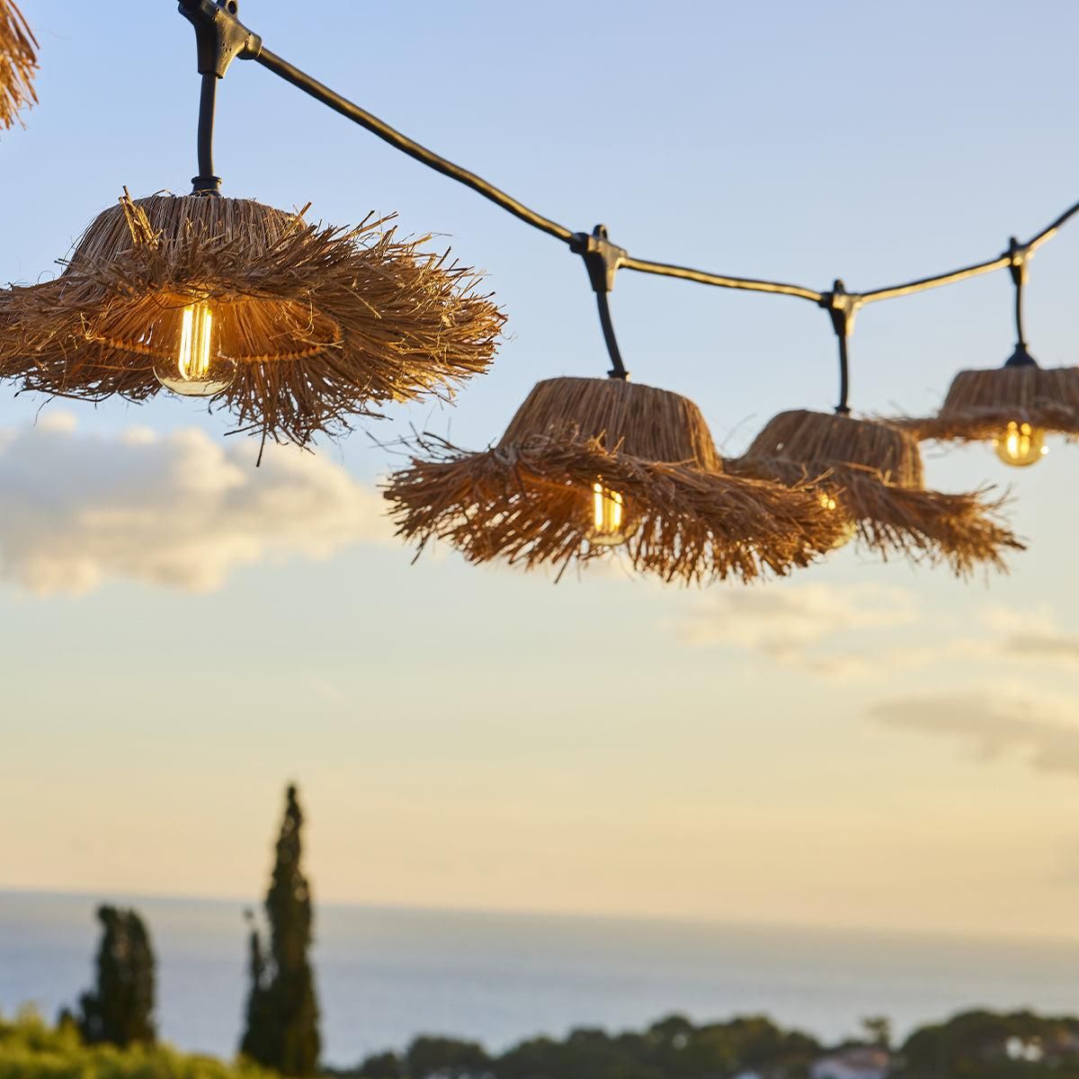 Lumisky Guirlande lumineuse raccordable TAHITI Beige Paille 6M