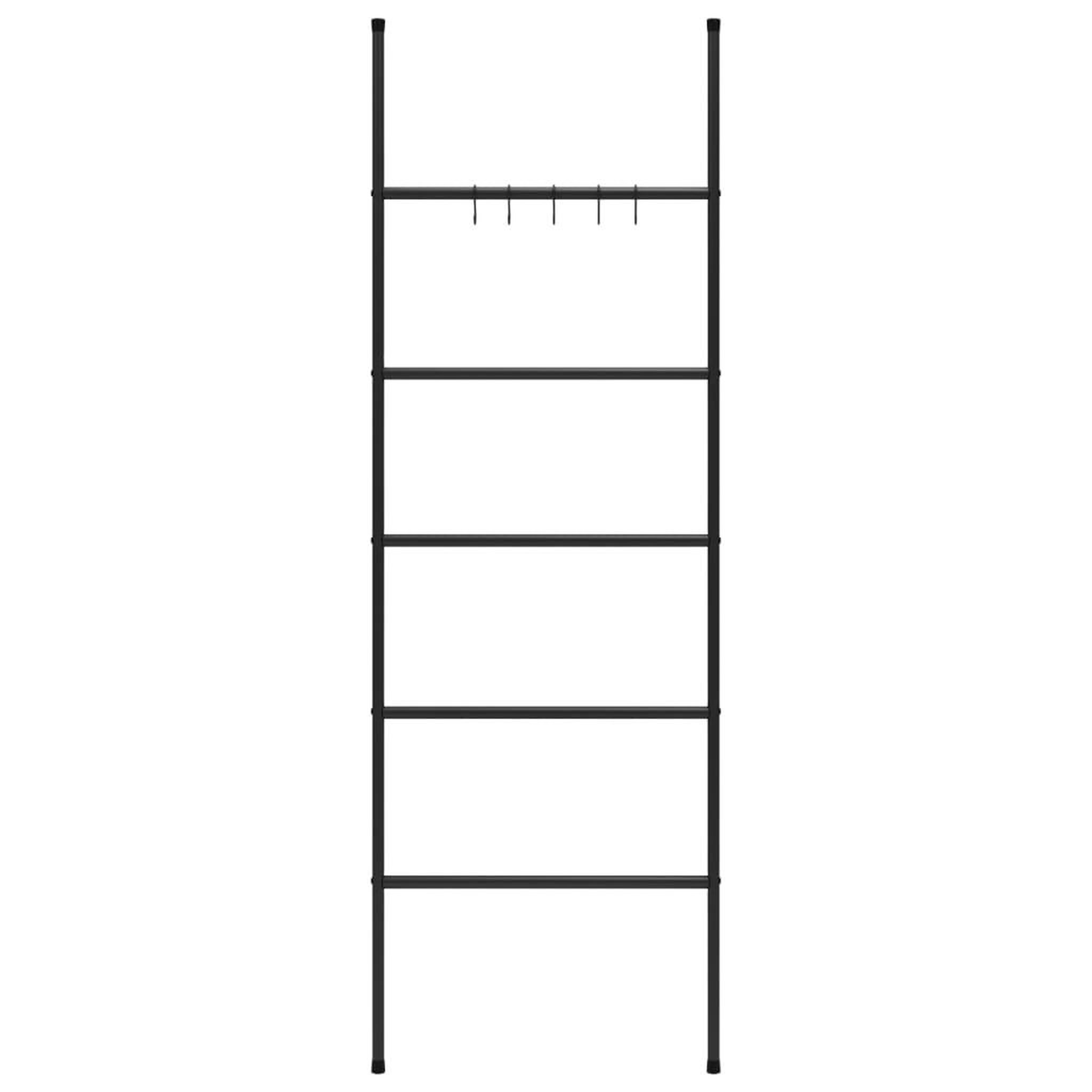Voir la diapositive 3 : VIDAXL Porte-serviettes echelle a 5 niveaux noir 58 x 175 cm fer