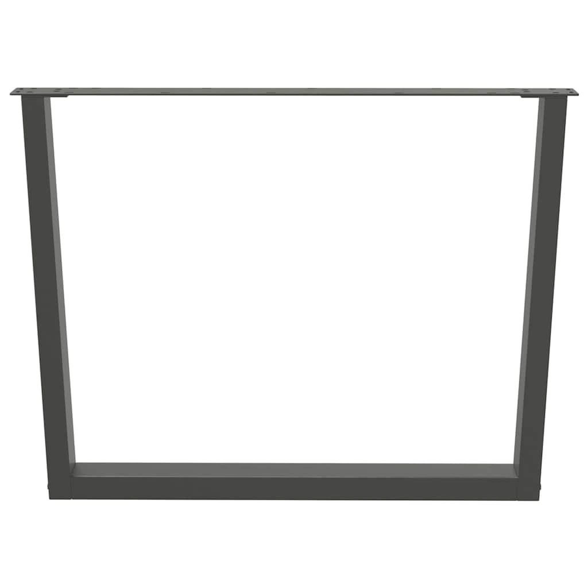 Voir la diapositive 5 : VIDAXL Pieds de table a manger forme de V 2 pcs 100x(72-73,3) cm acier