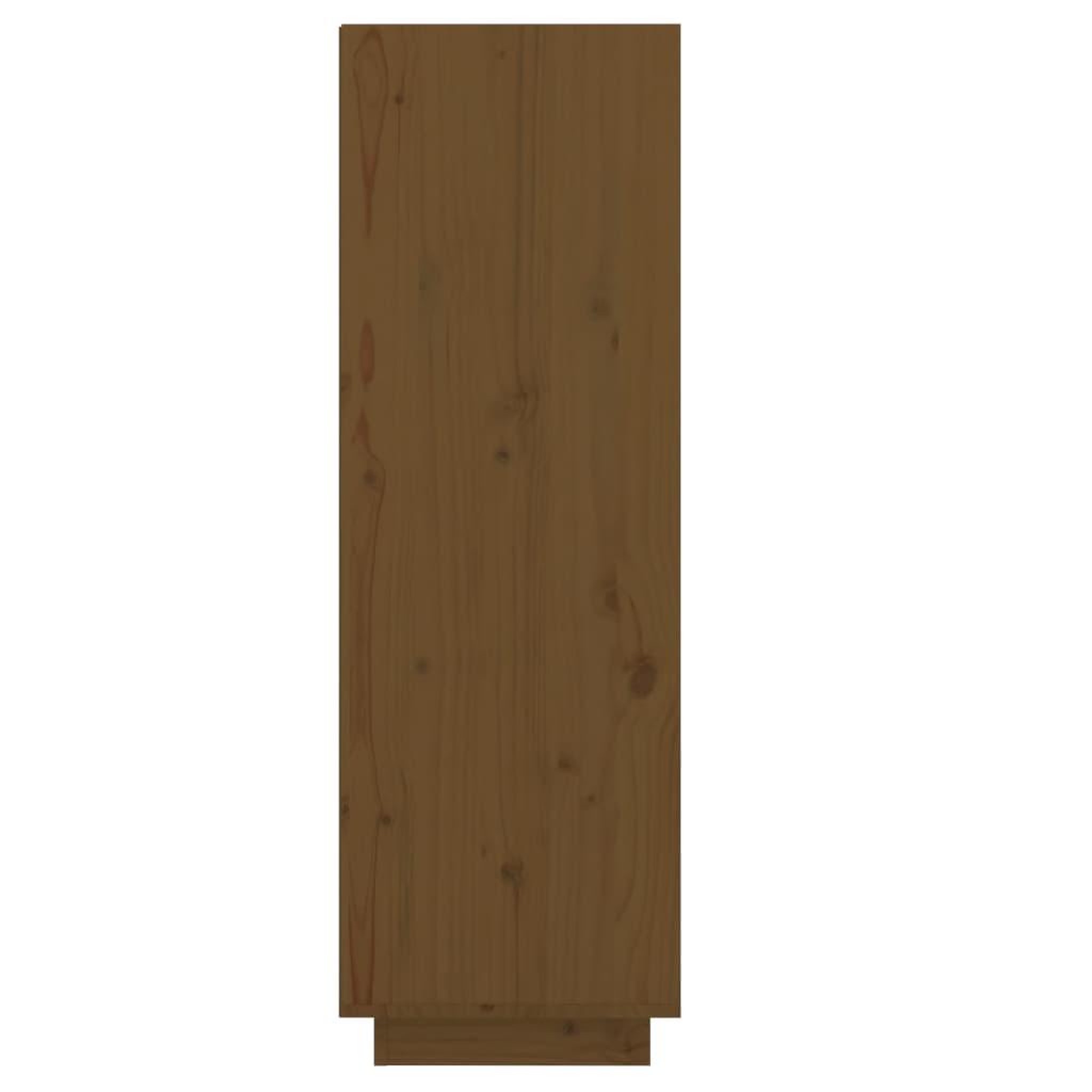 Voir la diapositive 4 : VIDAXL Armoire a chaussures marron miel 30x34x105cm bois de pin massif