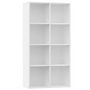 Voir la diapositive 2 : VIDAXL Bibliotheque/Buffet Blanc 66x30x130 cm Bois d'ingenierie