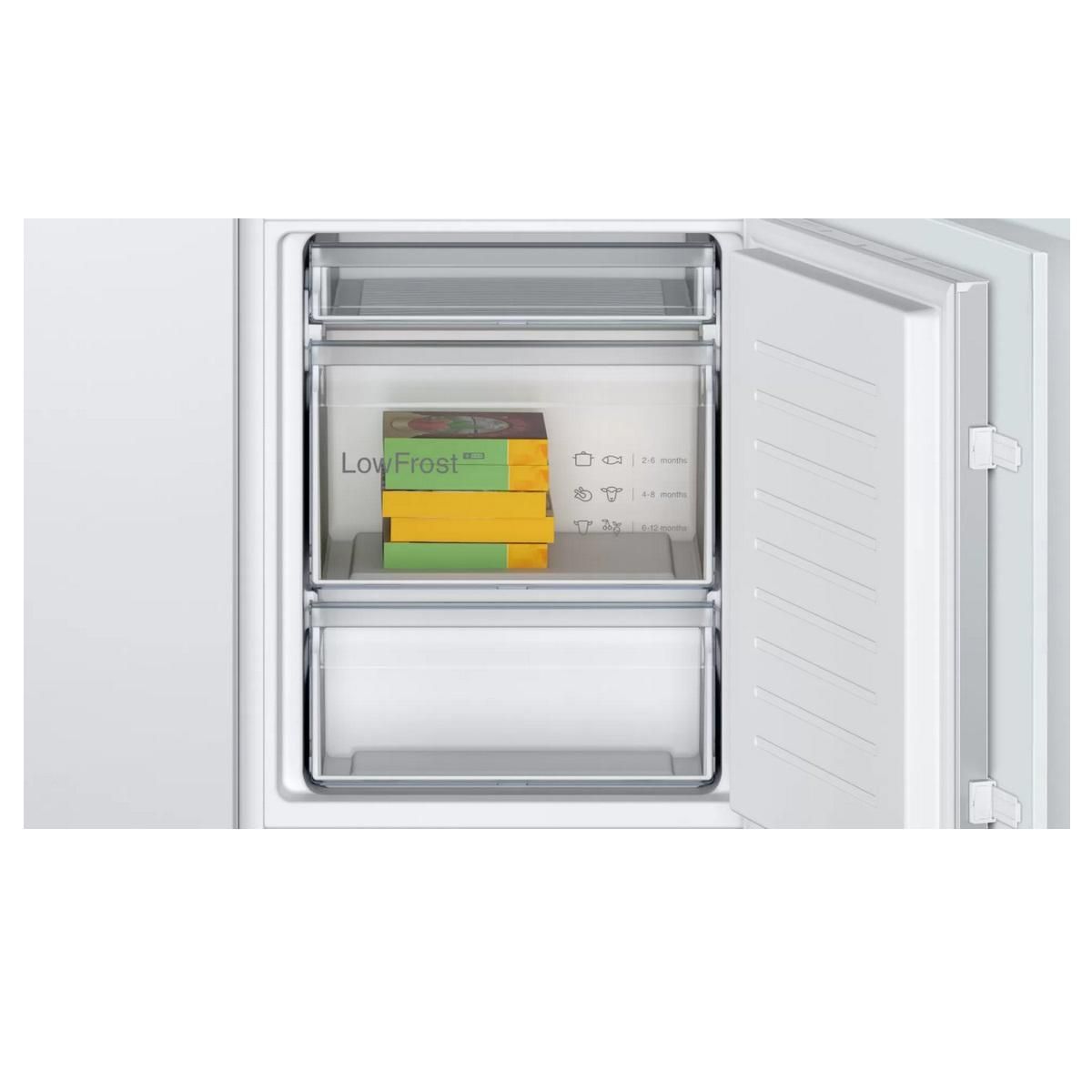 BOSCH Réfrigérateur combiné intégrable à glissières 267l blanc - KIV865SE0