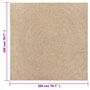 Voir la diapositive 6 : VIDAXL Tapis ZIZUR 200x200 cm aspect de jute interieur et exterieur