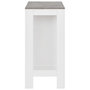Voir la diapositive 4 : VIDAXL Table de bar avec etagere Blanc 110x50x103 cm