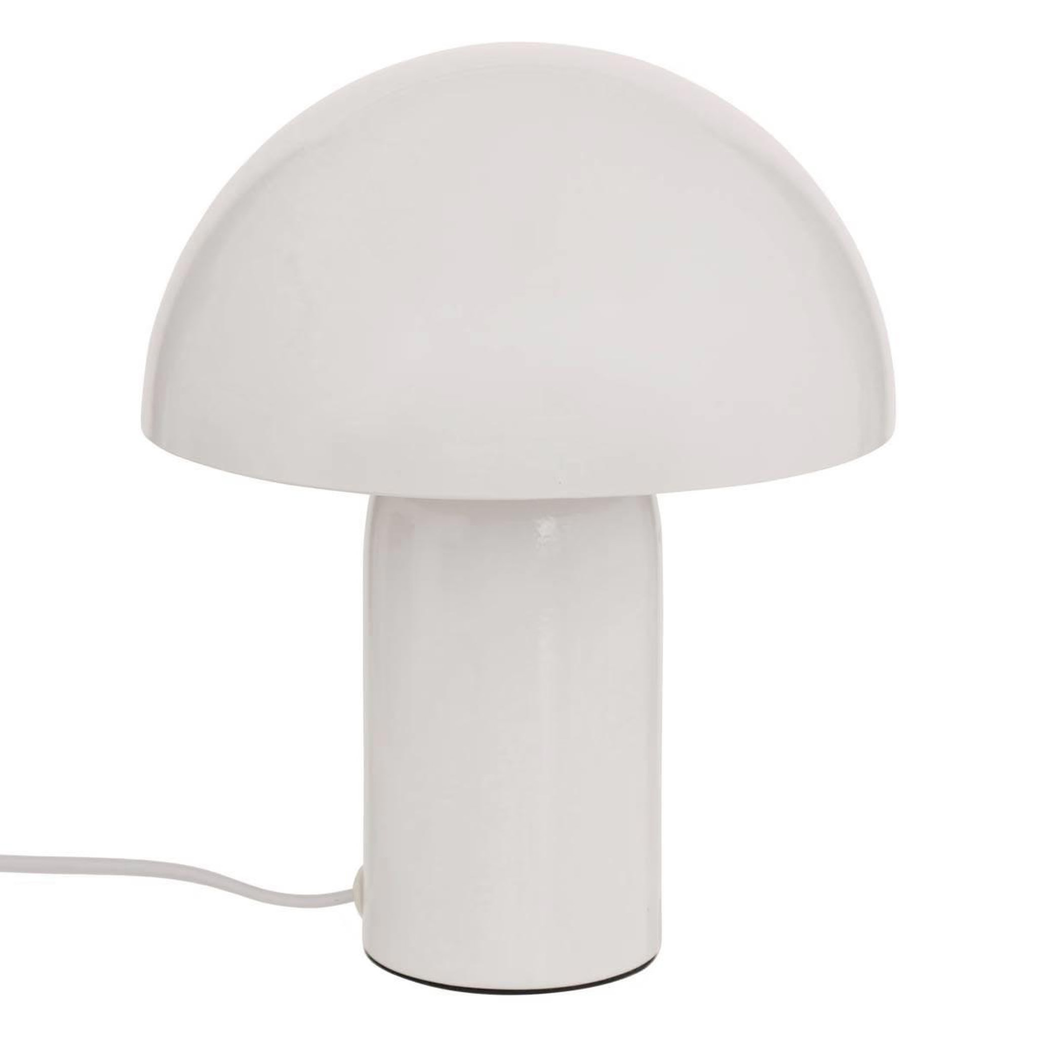 ATMOSPHERA Lampe à poser champignon  lito  24cm blanc