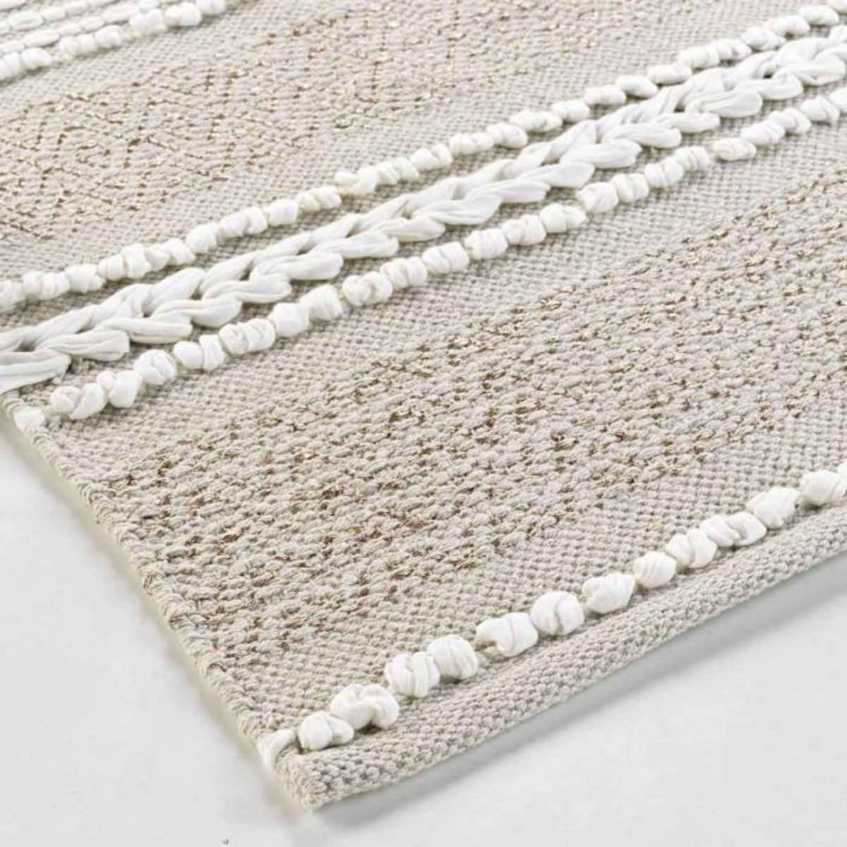 Paris Prix Tapis Déco  Blanca  120x170cm Naturel & Blanc
