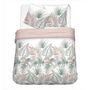 Voir la diapositive 2 : Parure housse de couette en coton 57 fils motif tropical JUNGLE 
