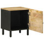 Voir la diapositive 3 : VIDAXL Tables de chevet 2 pcs noir bois de manguier massif brut