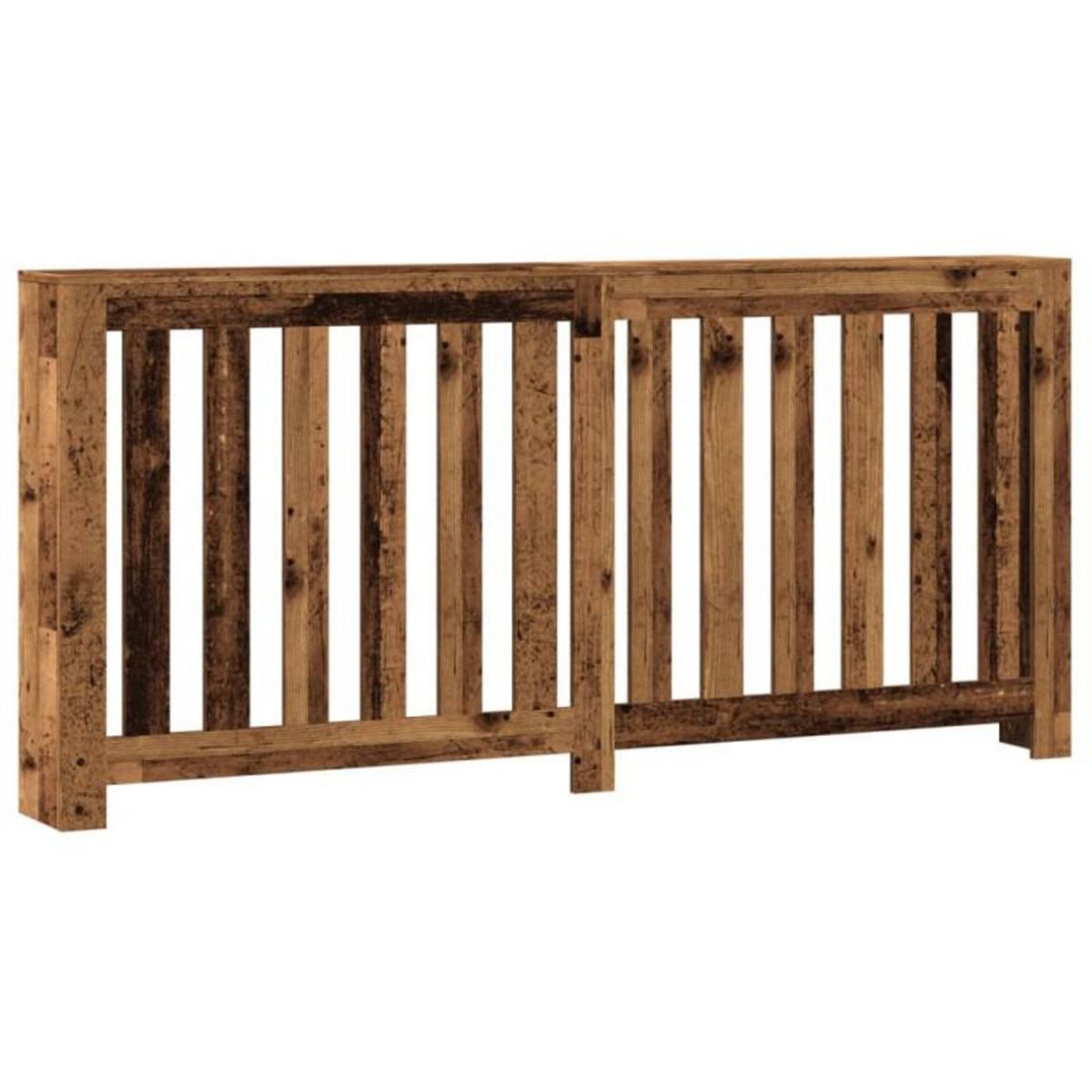 VIDAXL Cache radiateur vieux bois 175x20x82 cm bois d ingénierie