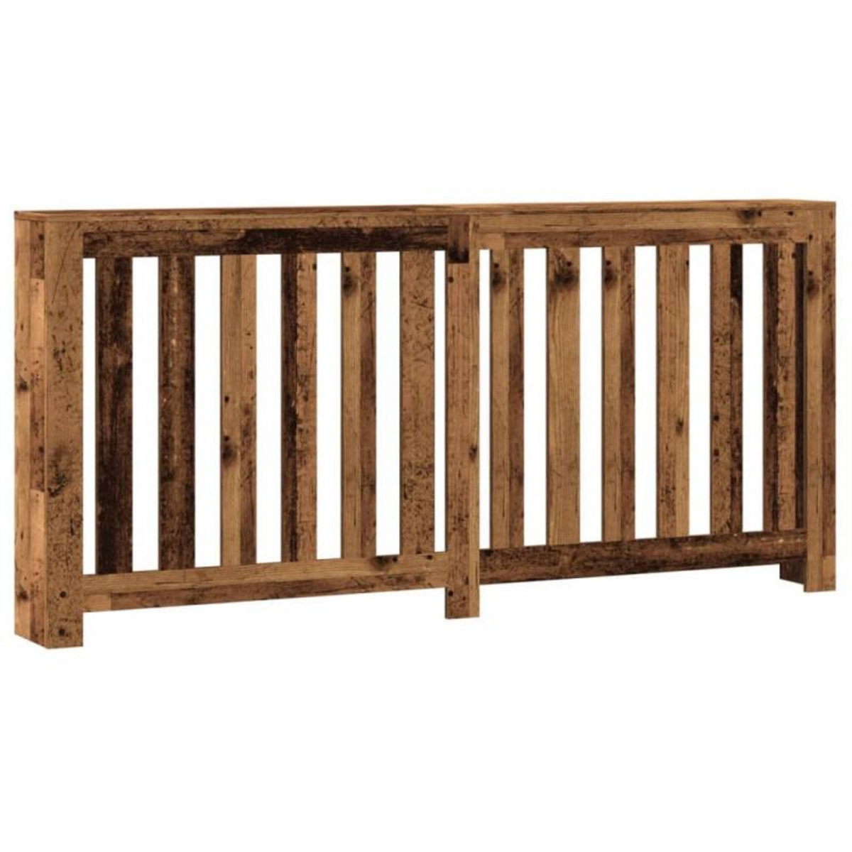 VIDAXL Cache radiateur vieux bois 175x20x82 cm bois d ingénierie