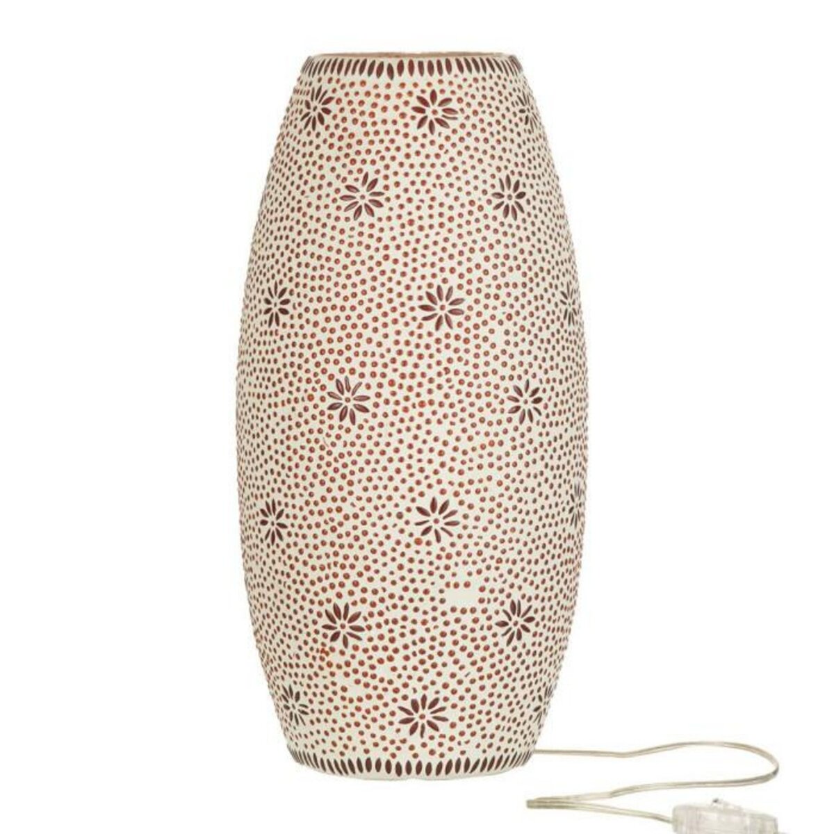 Paris Prix Lampe à Poser en Verre  Bram  42cm Rouge