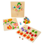 SMALL FOOT Small Foot - Caterpillar Never Enough Wooden Color Game 11431