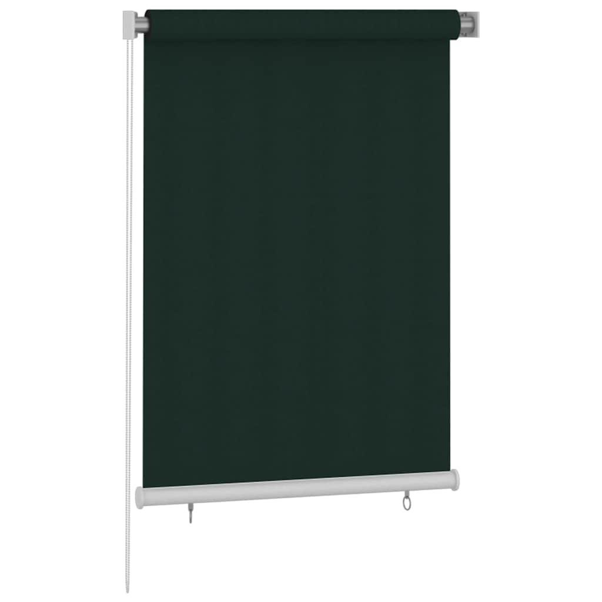 Voir la diapositive 2 : VIDAXL Store roulant d'exterieur 105 (l) x 140 (h) cm vert fonce hdpe