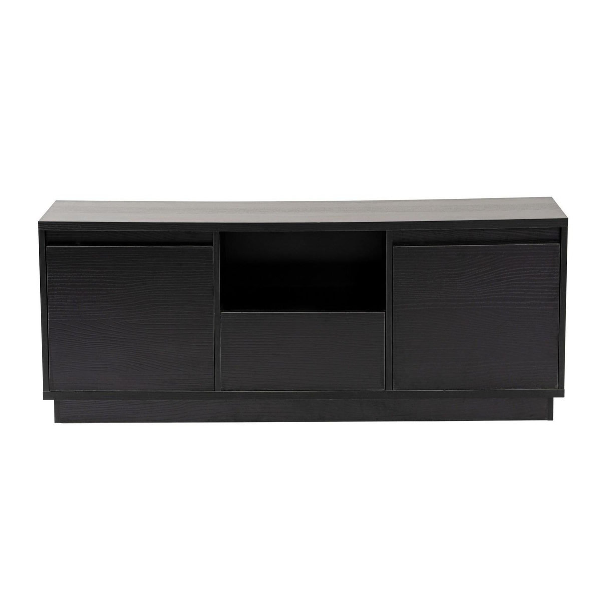 Habitat et Jardin Meuble TV en bois  Vanguard  160 x 30 x 42 cm - Bois Noir