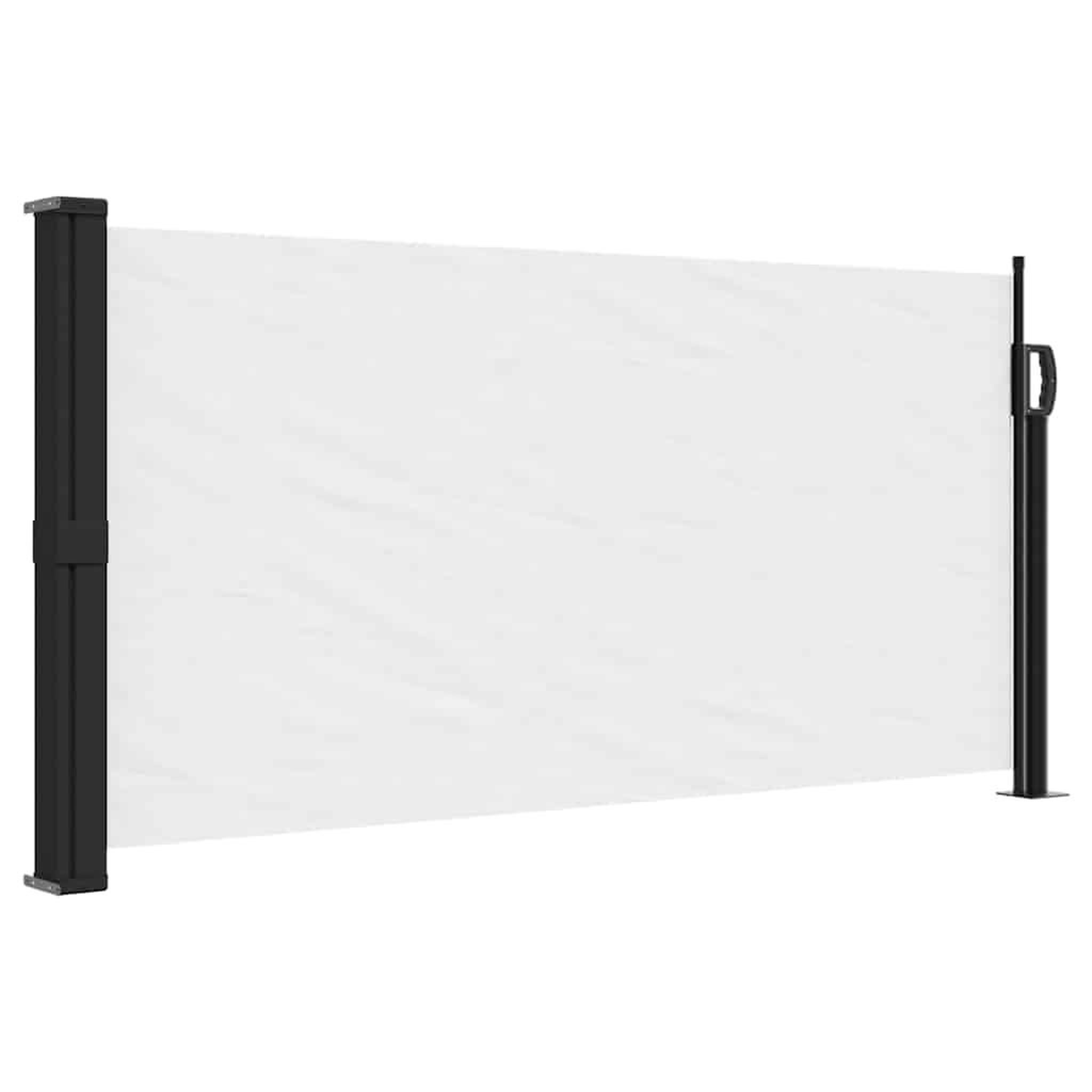 Voir la diapositive 2 : VIDAXL Auvent lateral retractable blanc 100x500 cm