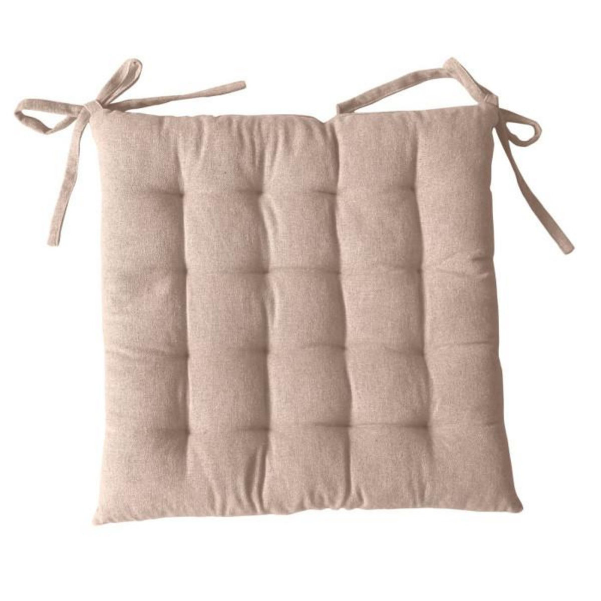 Paris Prix Galette de Chaise Piquée  Dune  38x38cm Sable