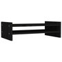Voir la diapositive 2 : VIDAXL Support de moniteur Noir 50x27x15 cm Bois de pin solide