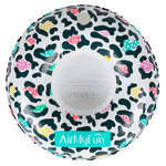 AIRMYFUN Porte Boisson Gonfable pour Piscine ou Plage, Flotteur, Accessoire d'Eau - Léopard ø18cm
