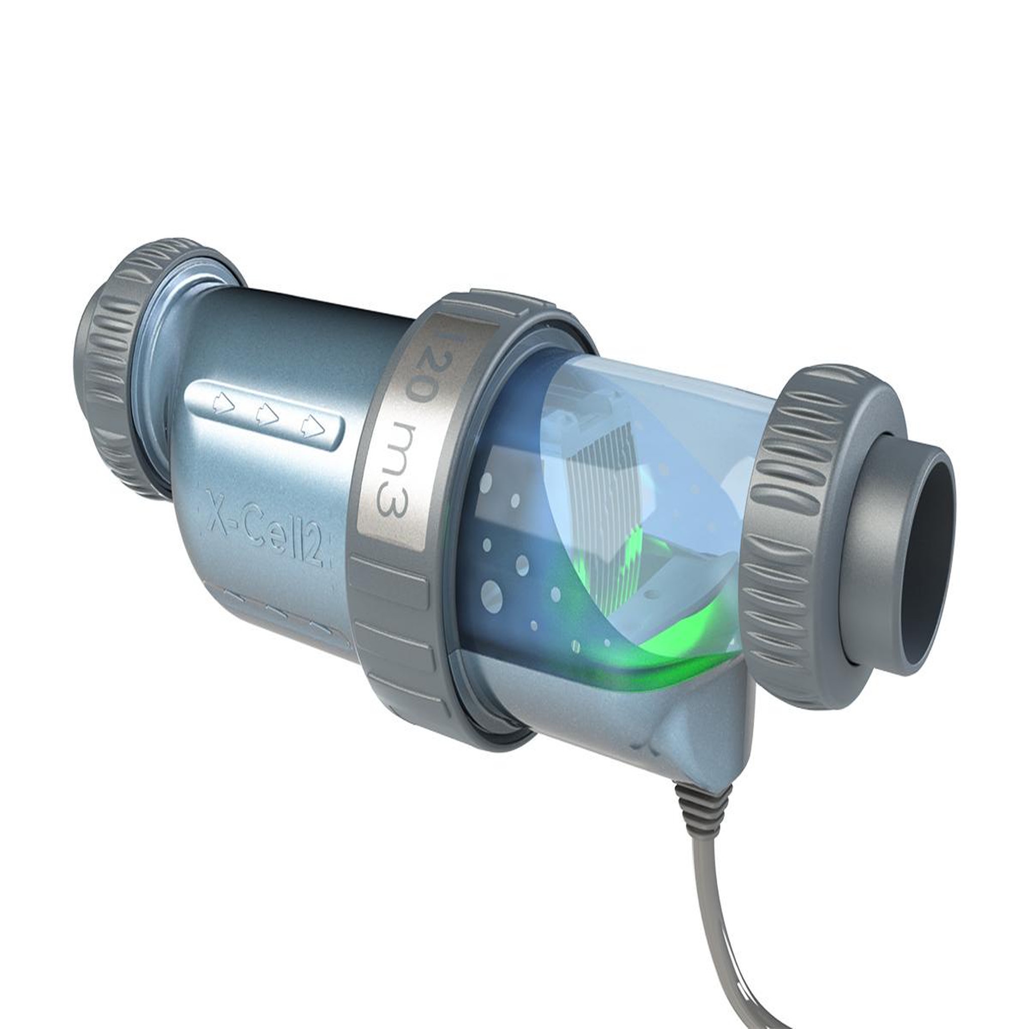 Voir la diapositive 2 : Ccei Cellule transparente X-Cell 2 pour électrolyseur au sel Limpido 100 - CCEI