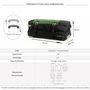 Voir la diapositive 2 : David Jones Sac de voyage à roulettes 76L double compartiment 73cm