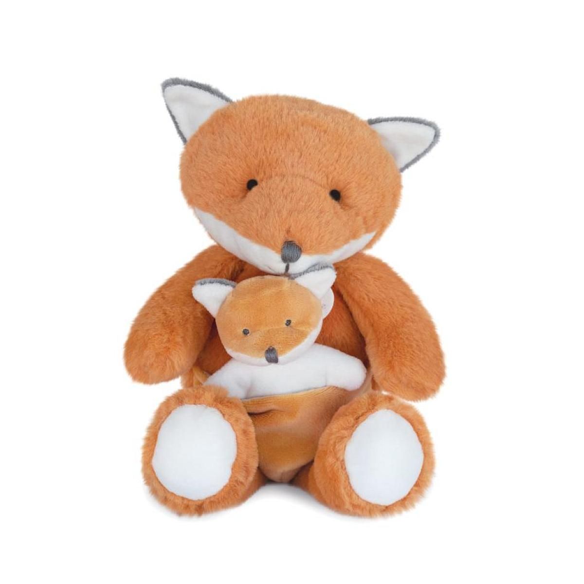 DOUDOU ET COMPAGNIE Peluche bebe et moi renard - unicef - 25cm