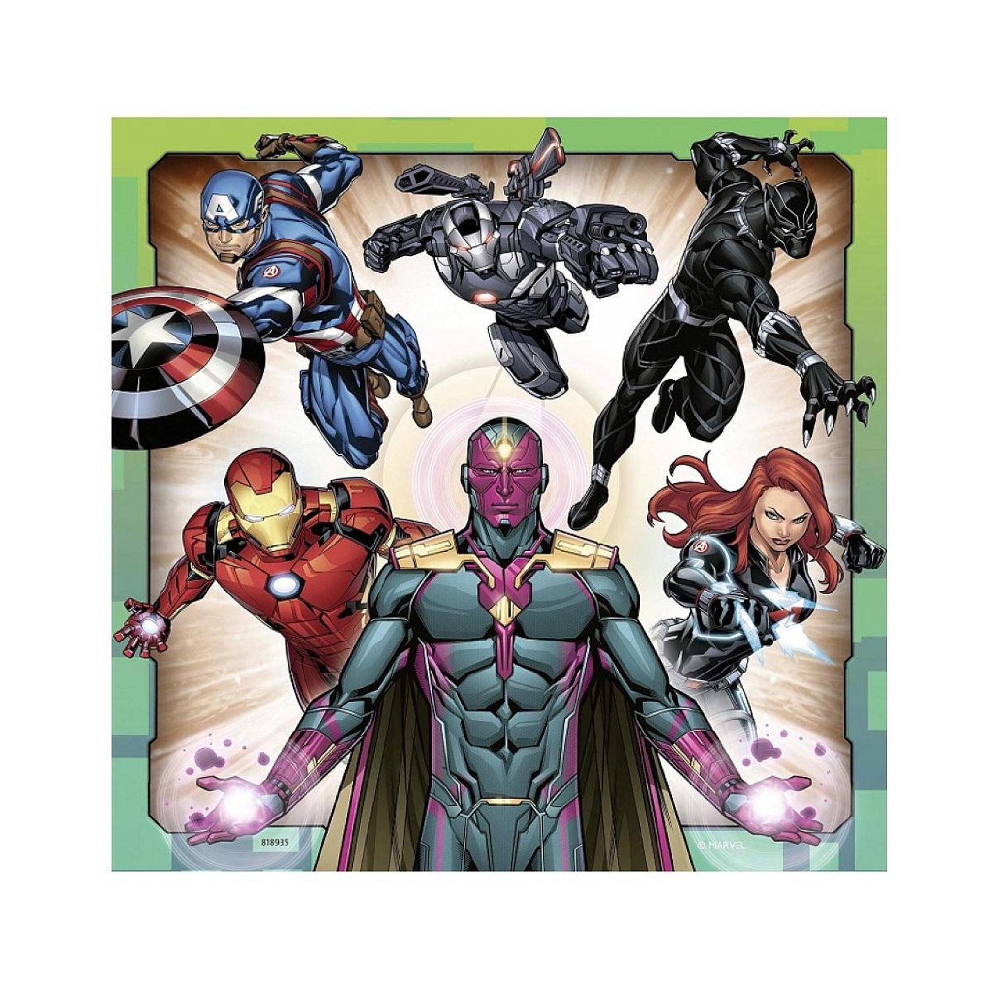 Voir la diapositive 3 : RAVENSBURGER Puzzle 3x49 pieces Puissants Avengers
