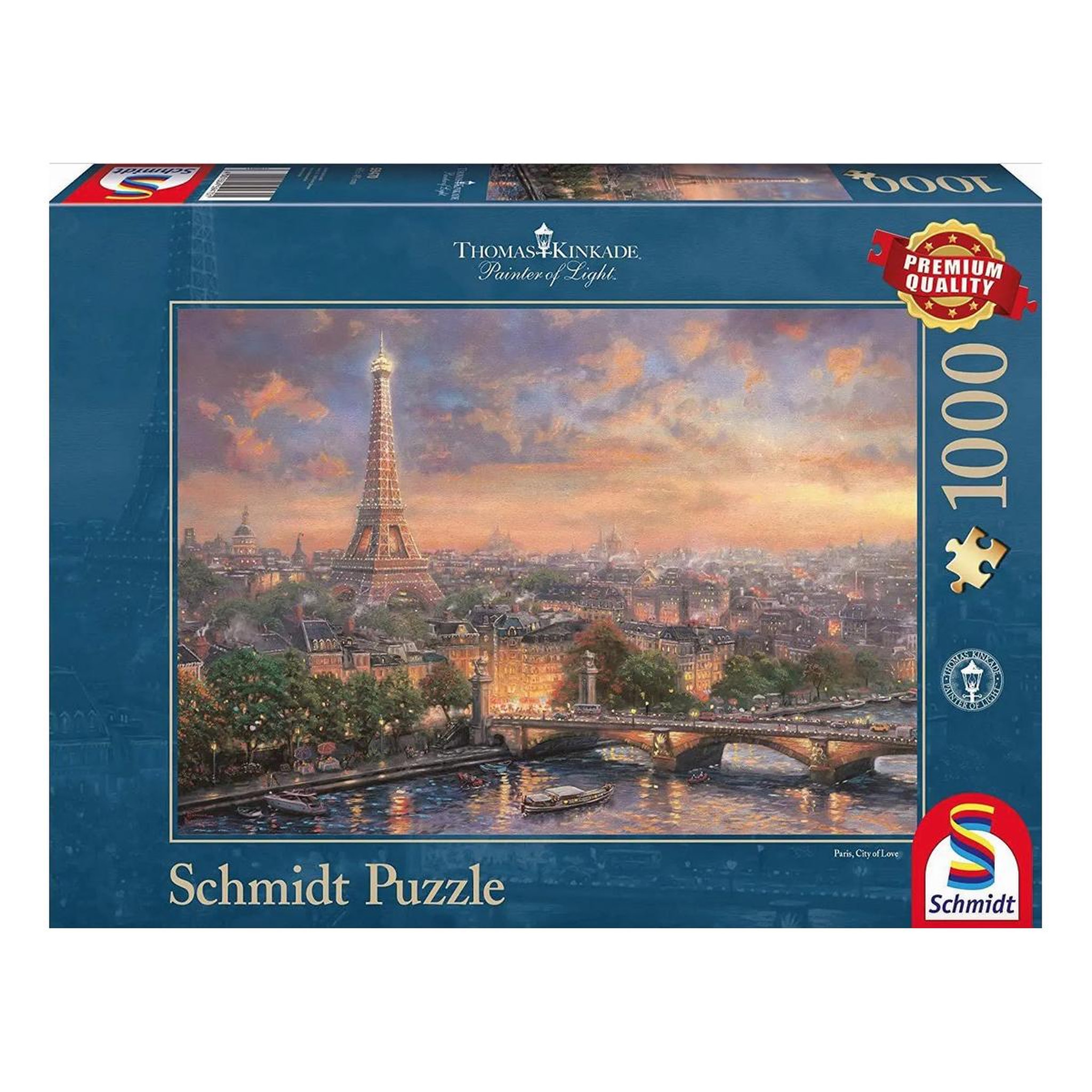 Voir la diapositive 2 : Schmidt Spiele Puzzle 1000 pcs Paris la ville de l amour
