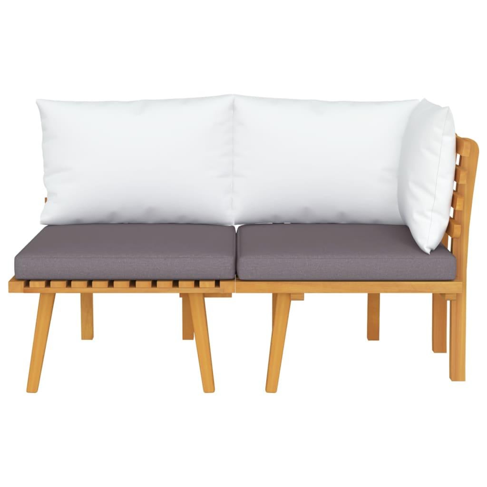 Voir la diapositive 3 : VIDAXL Salon de jardin 2 pcs avec coussins Bois d'acacia solide