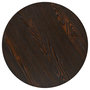 Voir la diapositive 4 : VIDAXL Table de bistro MDF et acier Rond 60 x 75 cm Frene fonce