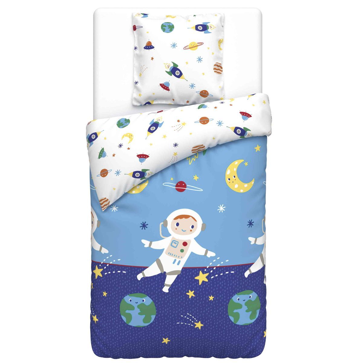 ACTUEL Parure housse de couette enfant en polycoton COSMO 