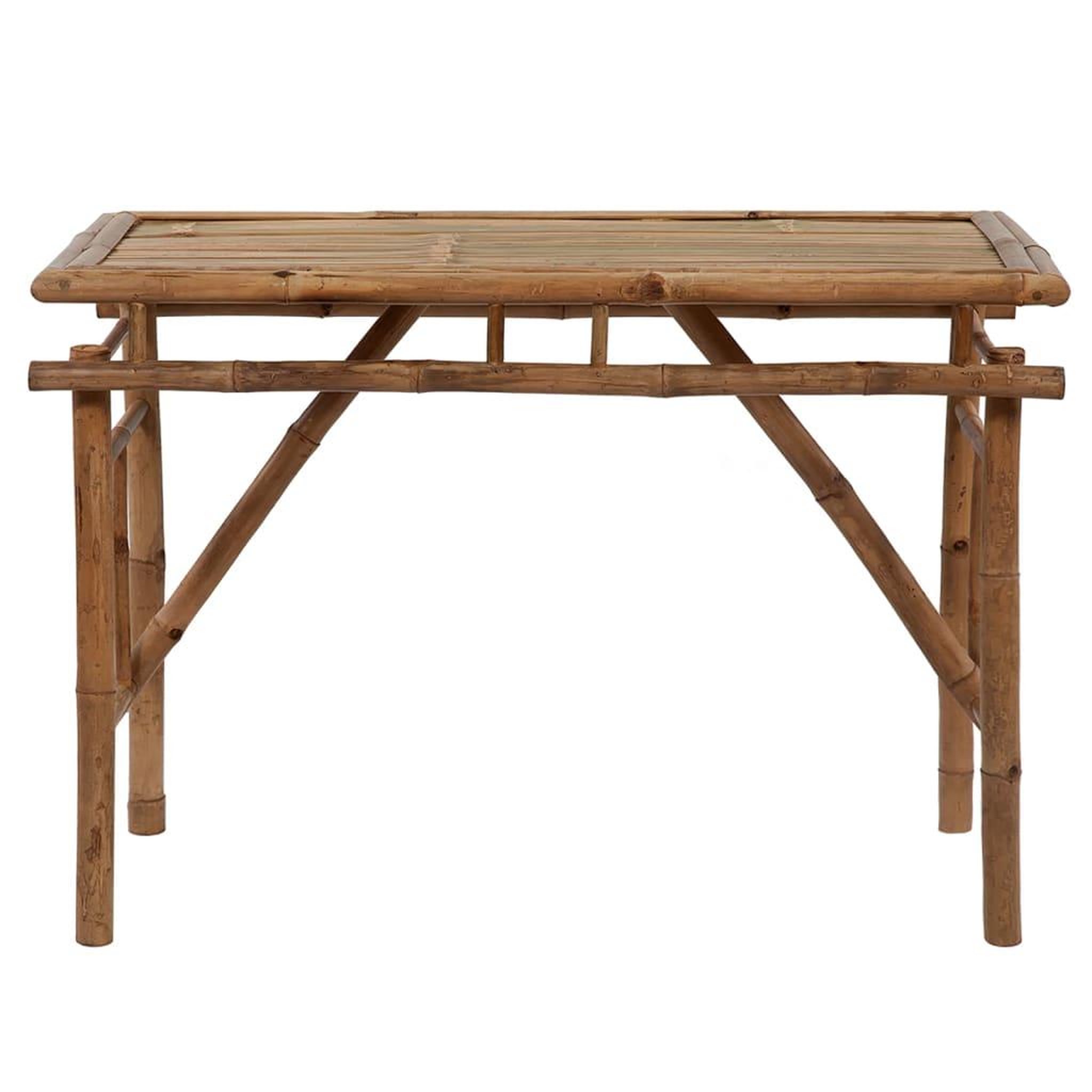 Voir la diapositive 2 : VIDAXL Table de jardin pliable 115x50x75 cm Bambou