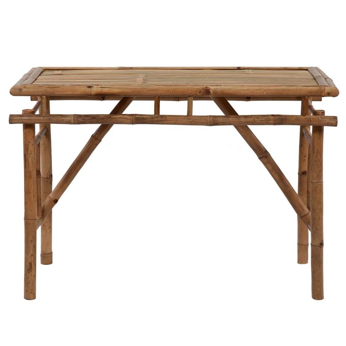 VIDAXL Table de jardin pliable 115x50x75 cm Bambou