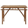 Voir la diapositive 2 : VIDAXL Table de jardin pliable 115x50x75 cm Bambou