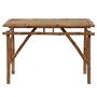 Voir la diapositive 2 : VIDAXL Table de jardin pliable 115x50x75 cm Bambou